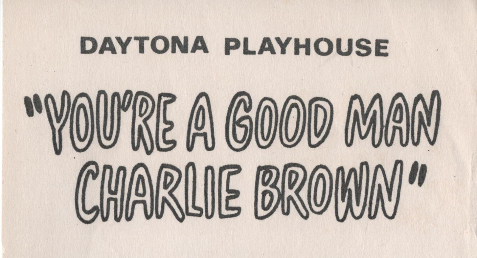 Banner for You're A Good Man Charlie Brown