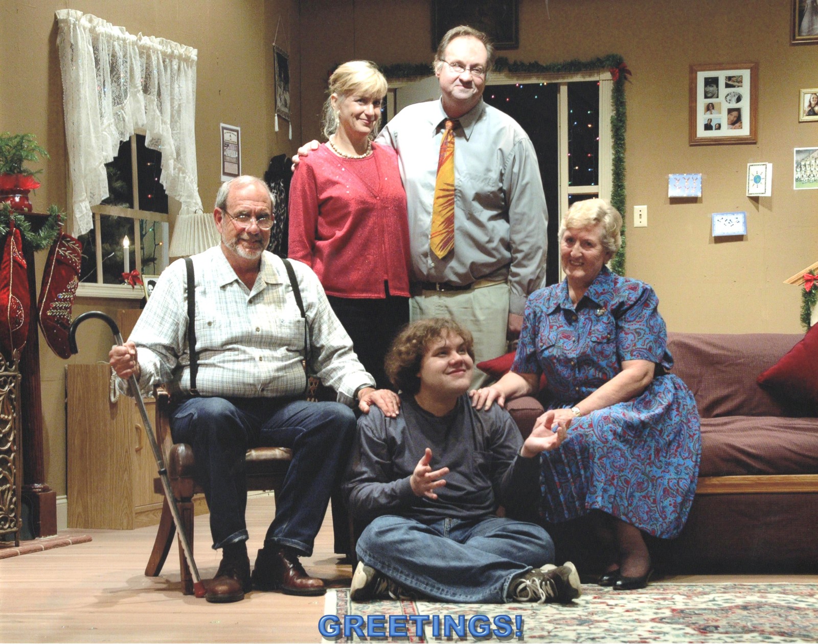 Cast photo for Greetings! A Christmas Comedy