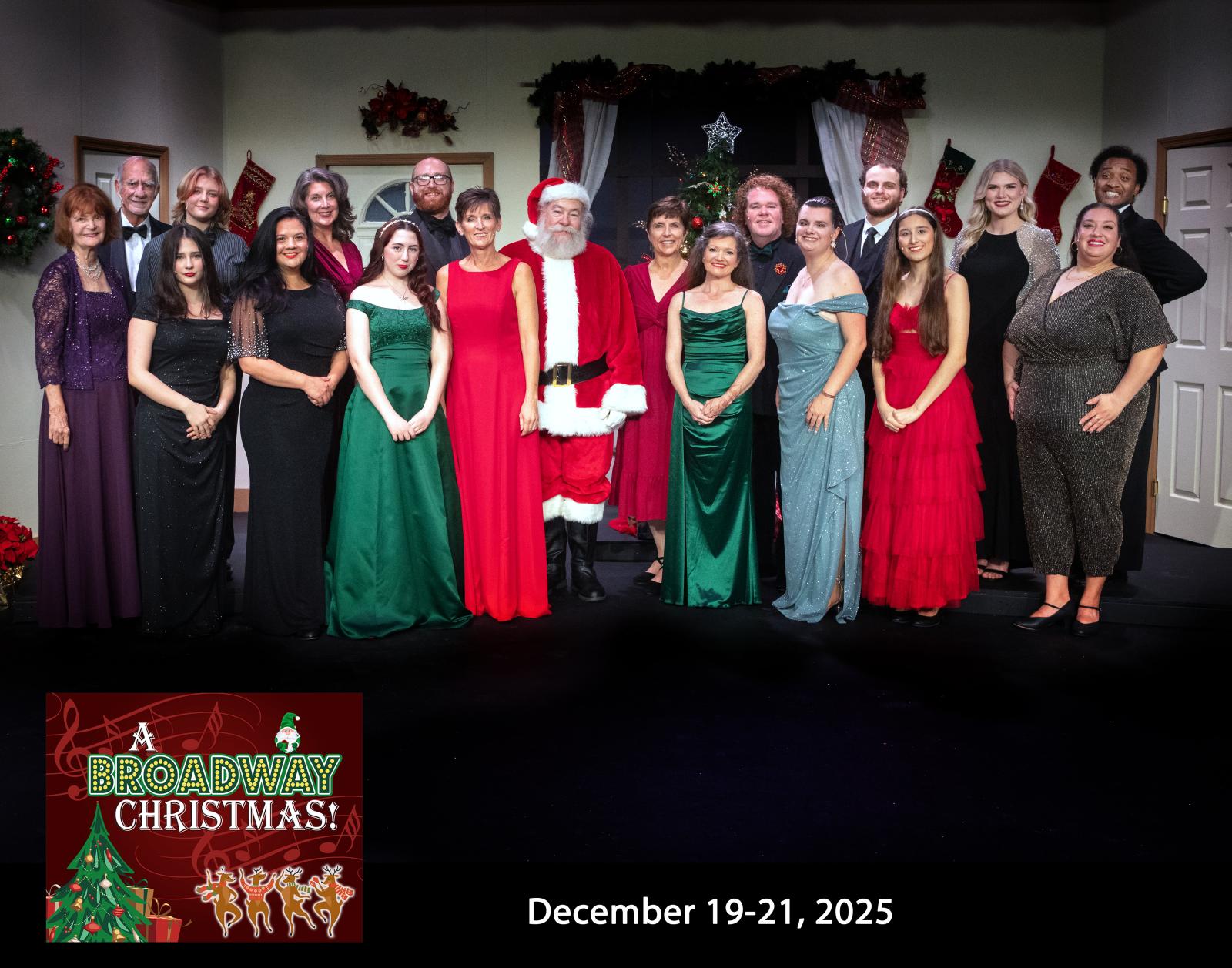 Cast photo for A Broadway Christmas!
